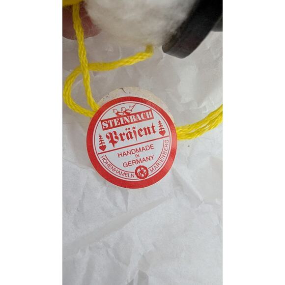 Vintage Steinbach Painter w/ Artist Palette Wooden German 3" Christmas Ornament - Picture 3 of 5